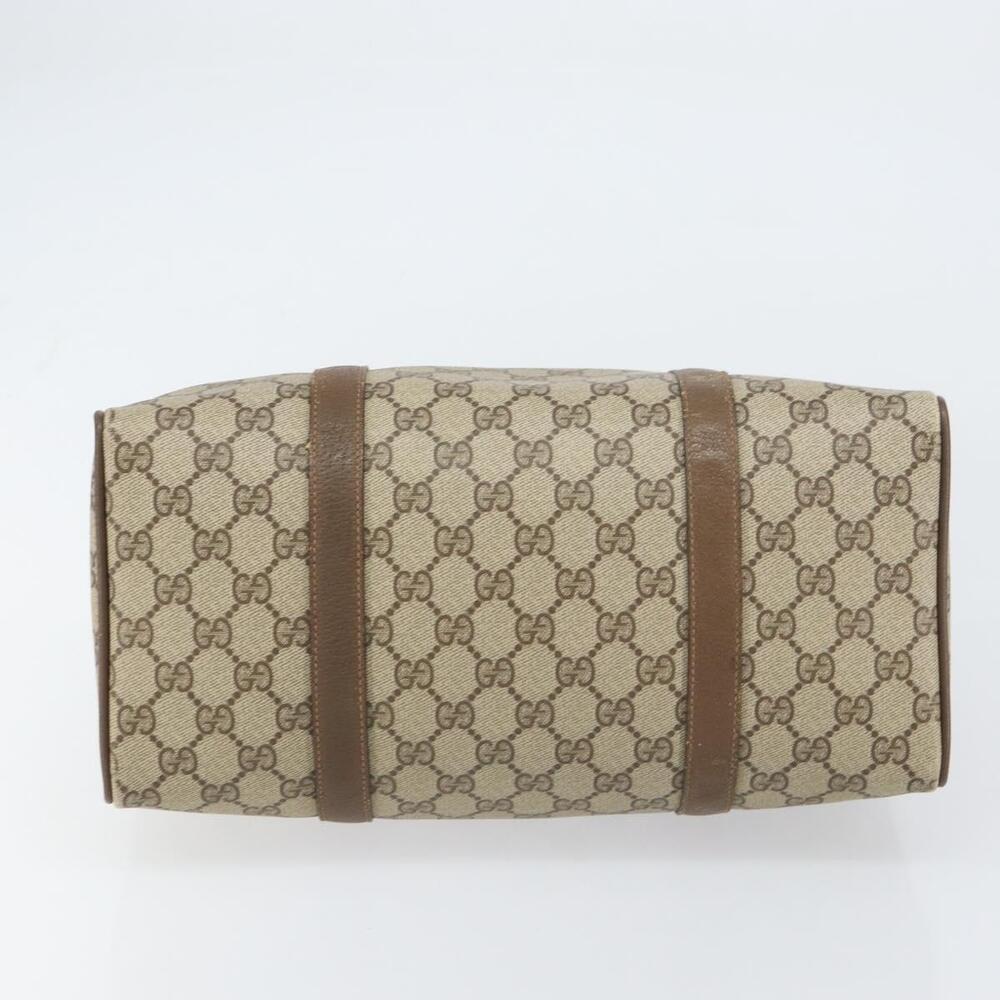 GUCCI GG Supreme Web Sherry Line Bag PVC Beige Gold 116 02 007 Auth 156427 - Picture 5 of 16